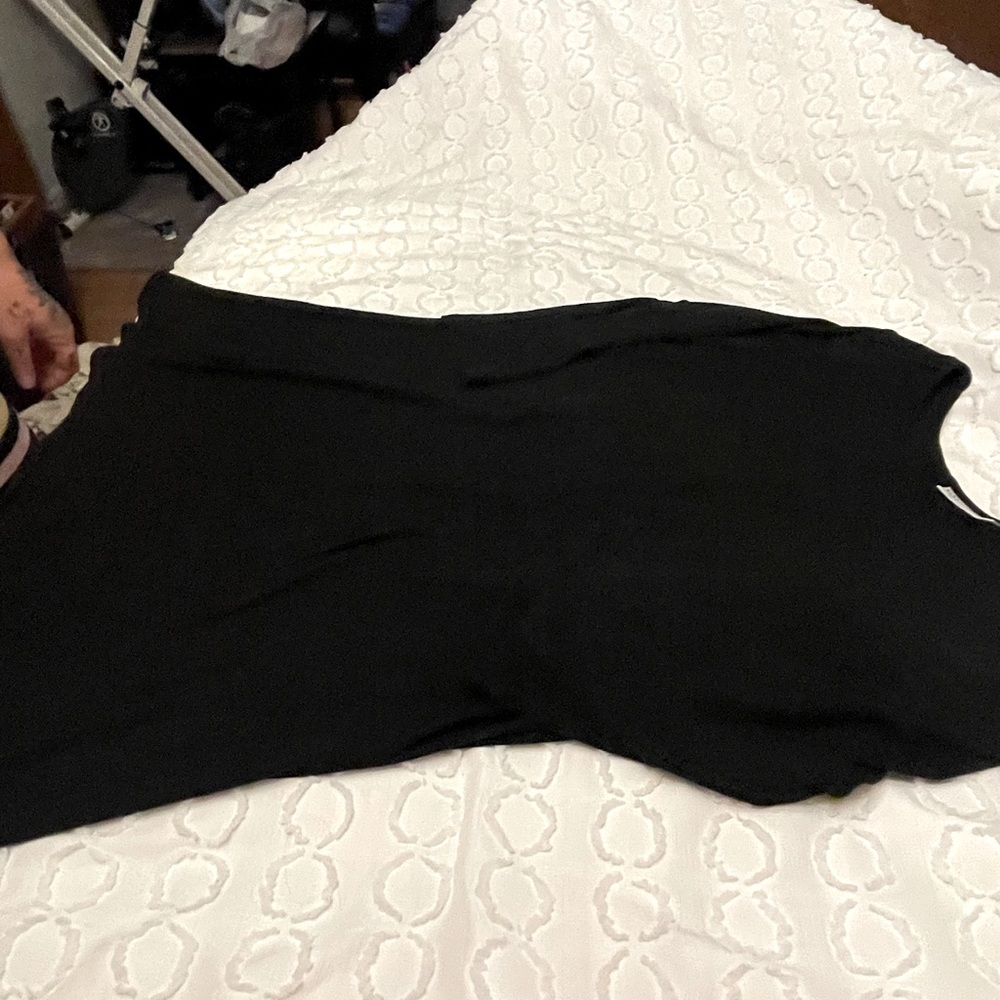 Black mini dress 3/4 sleeves